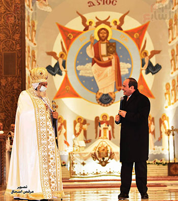 الرئيس السيسى يتحدث إلى البابا تواضروس