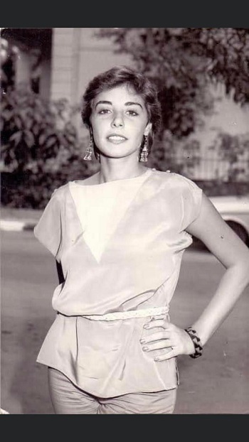 Maha Abu Auf when she was young