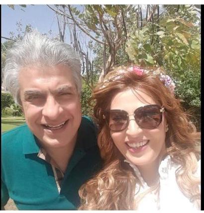 الإعلامى وائل الإبراشى وزوجته سحر