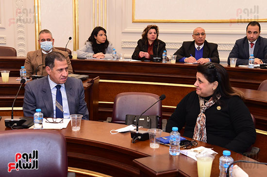 اجتماع لجنة الصحة بمجلس الشيوخ المنعقد لاستكمال مناقشة الدراسة المقدمة من النائبة سهير عبد السلام (2)