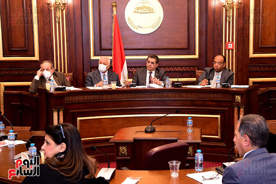 اجتماع لجنة الصحة بمجلس الشيوخ المنعقد لاستكمال مناقشة الدراسة المقدمة من النائبة سهير عبد السلام (6)