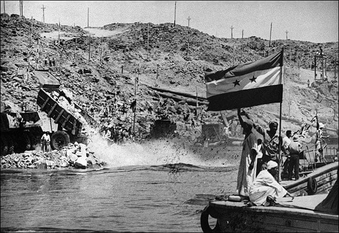 العلم المصرى قديماً بموقع بناء السد