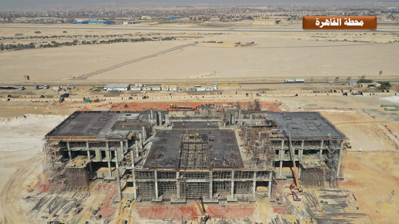 معدل تنفيذ محطة القاهرة للقطار السريع معدل تنفيذ محطة القاهرة للقطار السريع