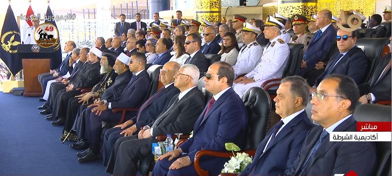 حفل تخرج دفعة جديدة من طلاب كلية الشرطة 2022، بحضور الرئيس عبد الفتاح السيسي (4)