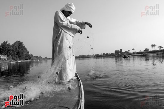 شباك الصيد فى النيل