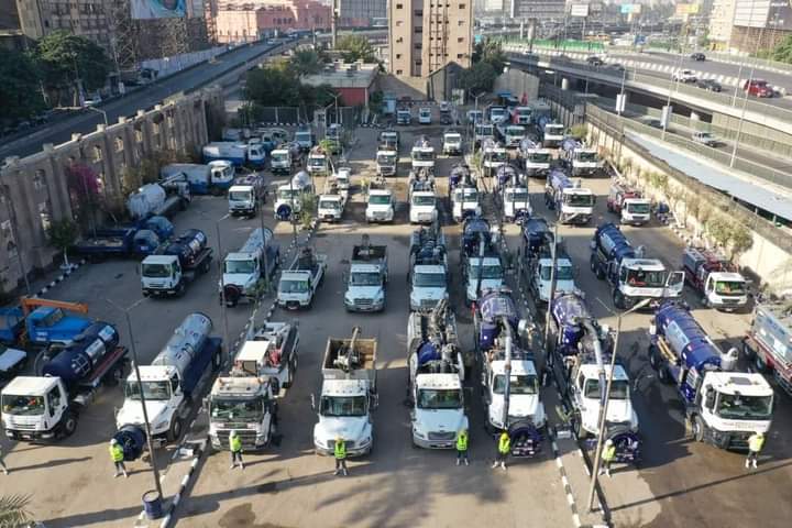 سيارات الصرف الصحي بالإسكندرية  تستعد للأمطار