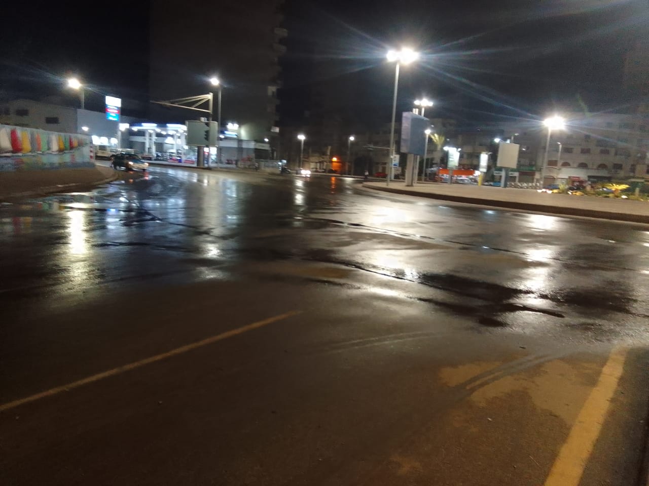 أمطار بشوارع دمياط