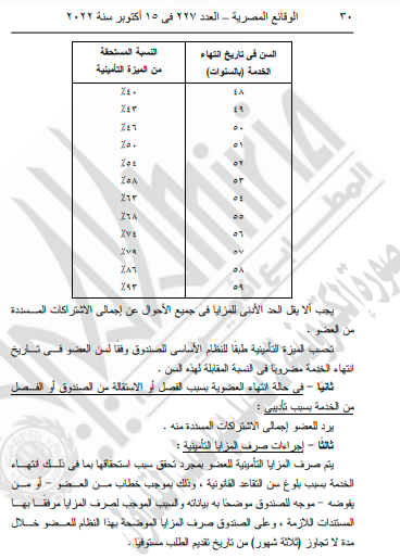 صرف المزايا التأمينية