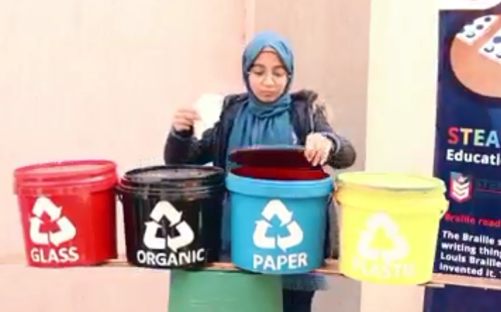 مشروع لإعادة تدوير النفايات واستغلالها في الأنشطة الطلابية