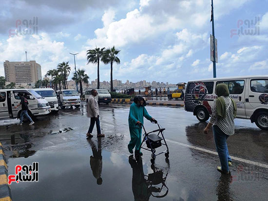 أمطار-غزيرة-على-الإسكندرية