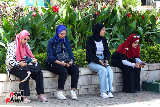 الطلبة داخل حرم جامعة القاهرة (1)