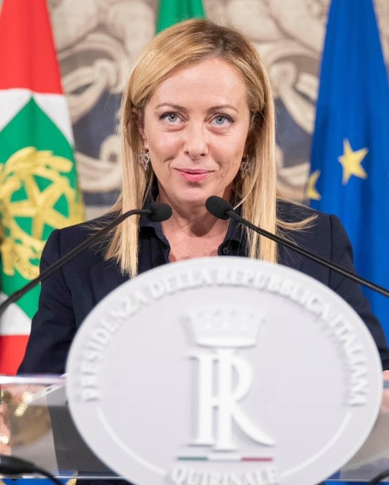 رئيسة الحكومة الإيطالية جورجيا ميلونى