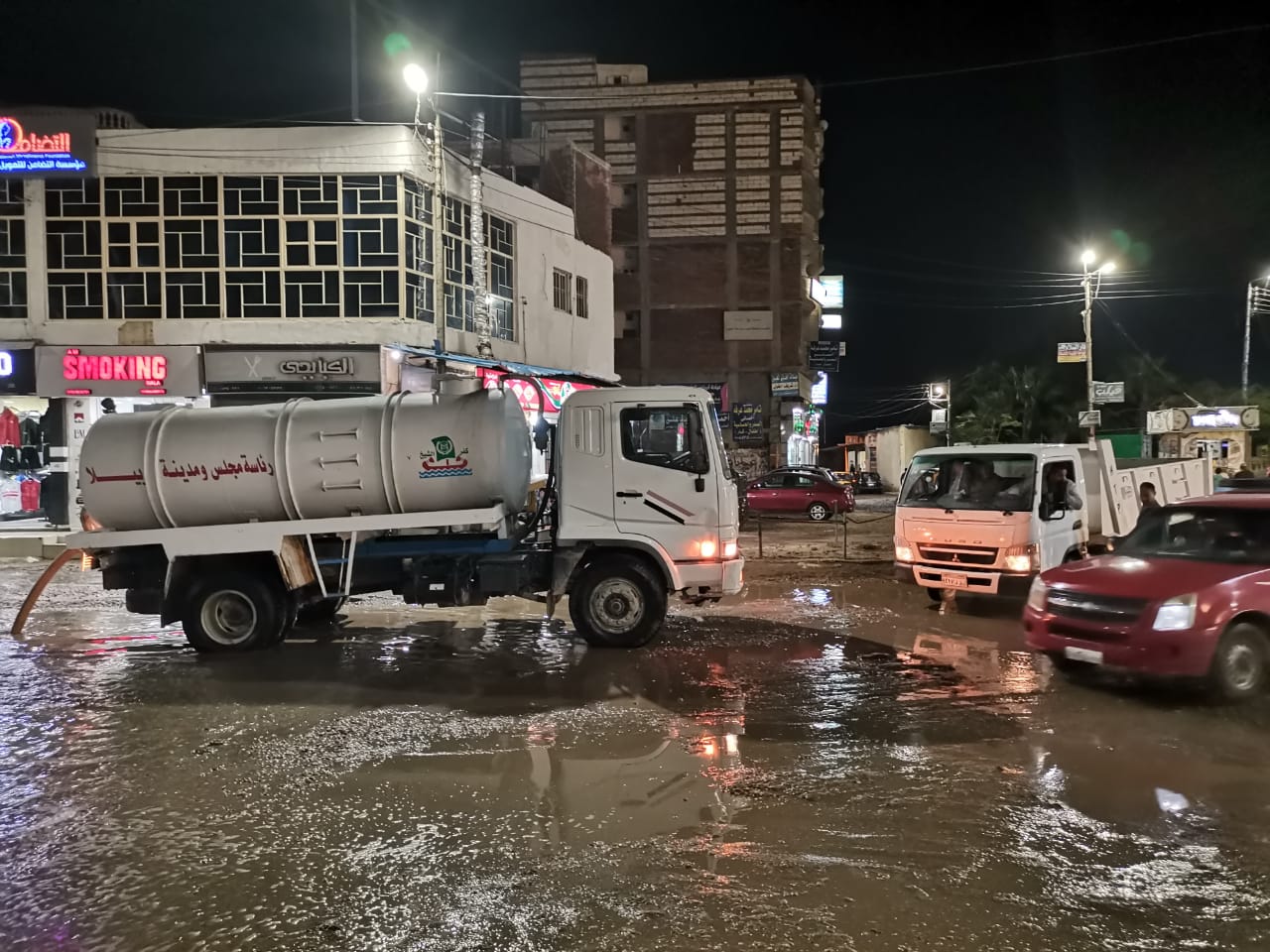 رفع مياه الامطار ببيلا بكفر الشيخ