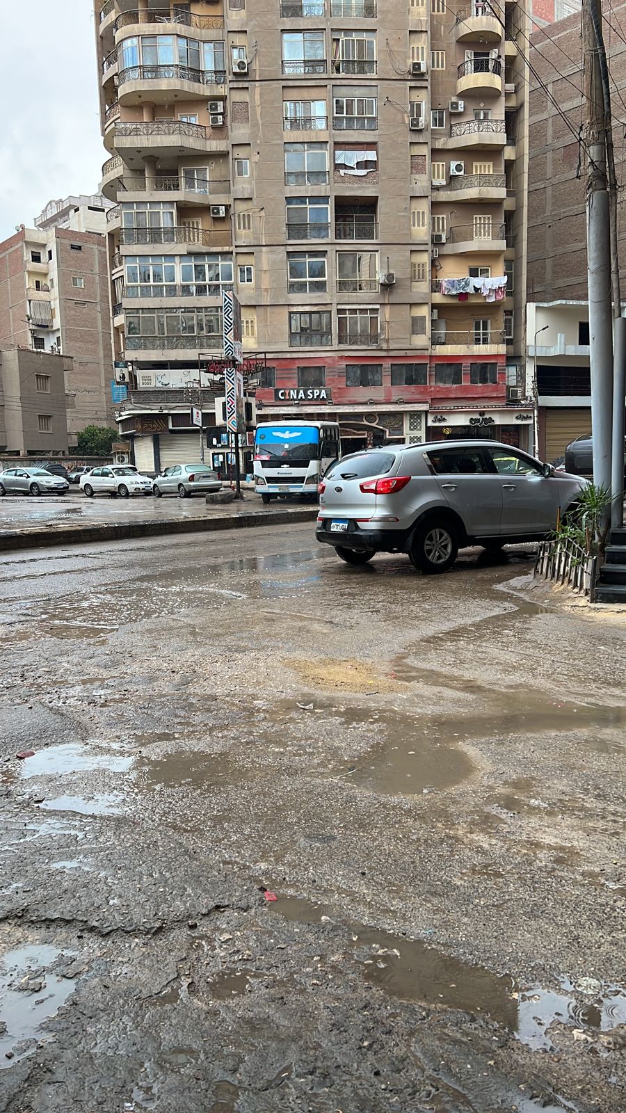 سقوط أمطار متوسطة على مدينة المحلة  (1)