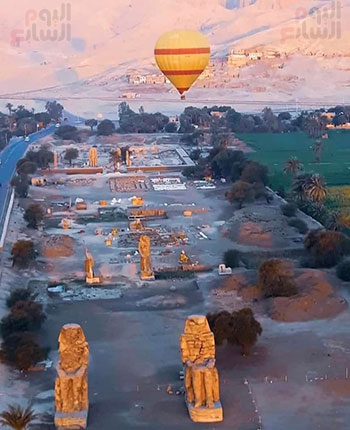 تحليق-رحلات-البالون-فى-غرب-محافظة-الأقصر