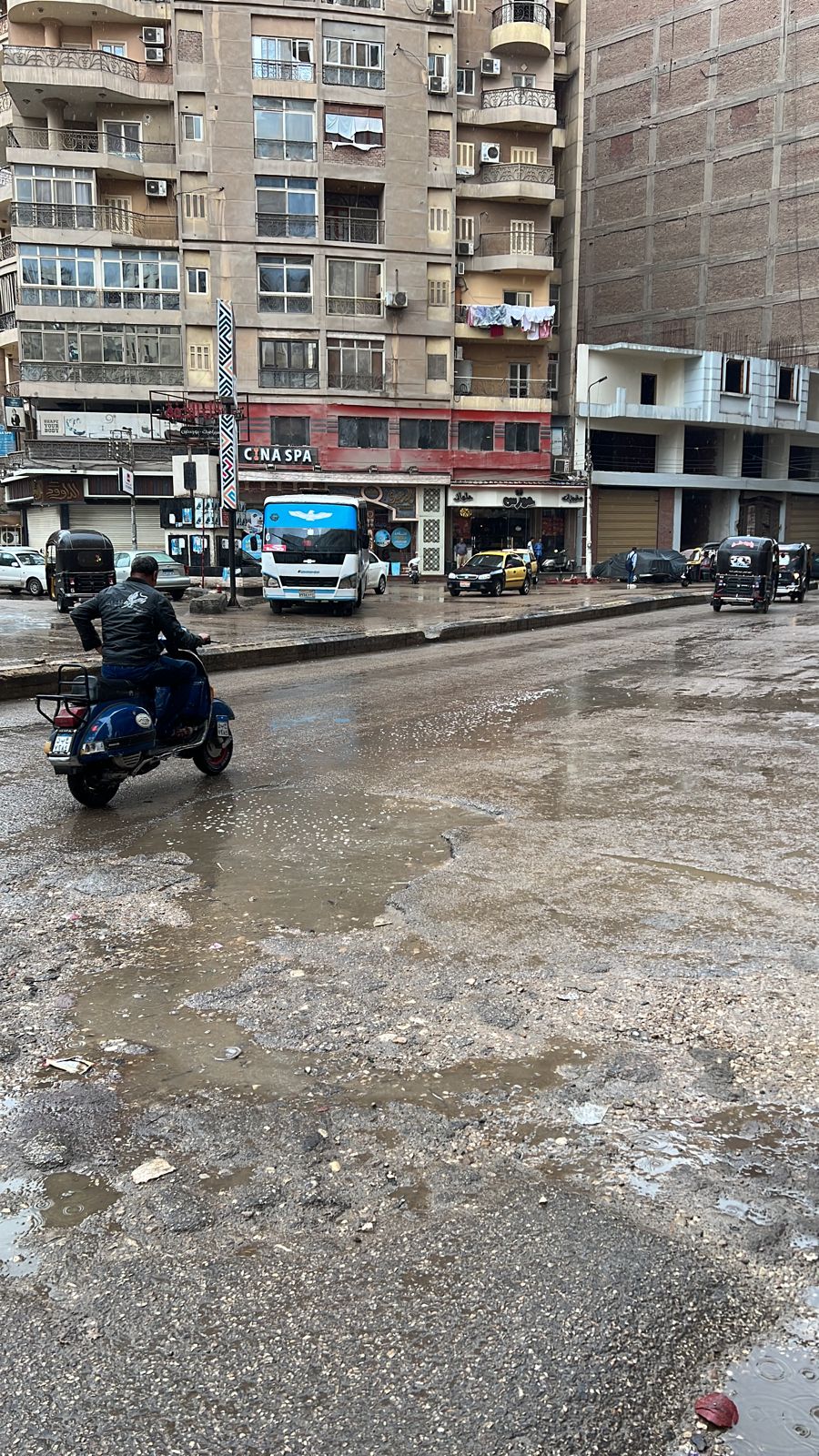 سقوط أمطار متوسطة على مدينة المحلة  (5)