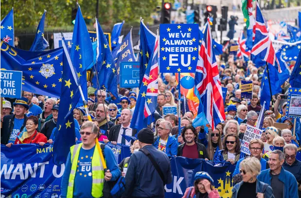 مظاهرات فى لندن للعودة للاتحاد الأوروبى