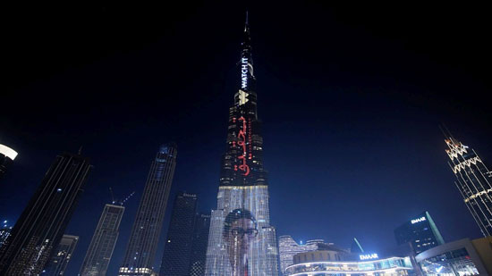 برج خليفة يضىء بالسلسلة الوثائقية أم الدنيا (2)