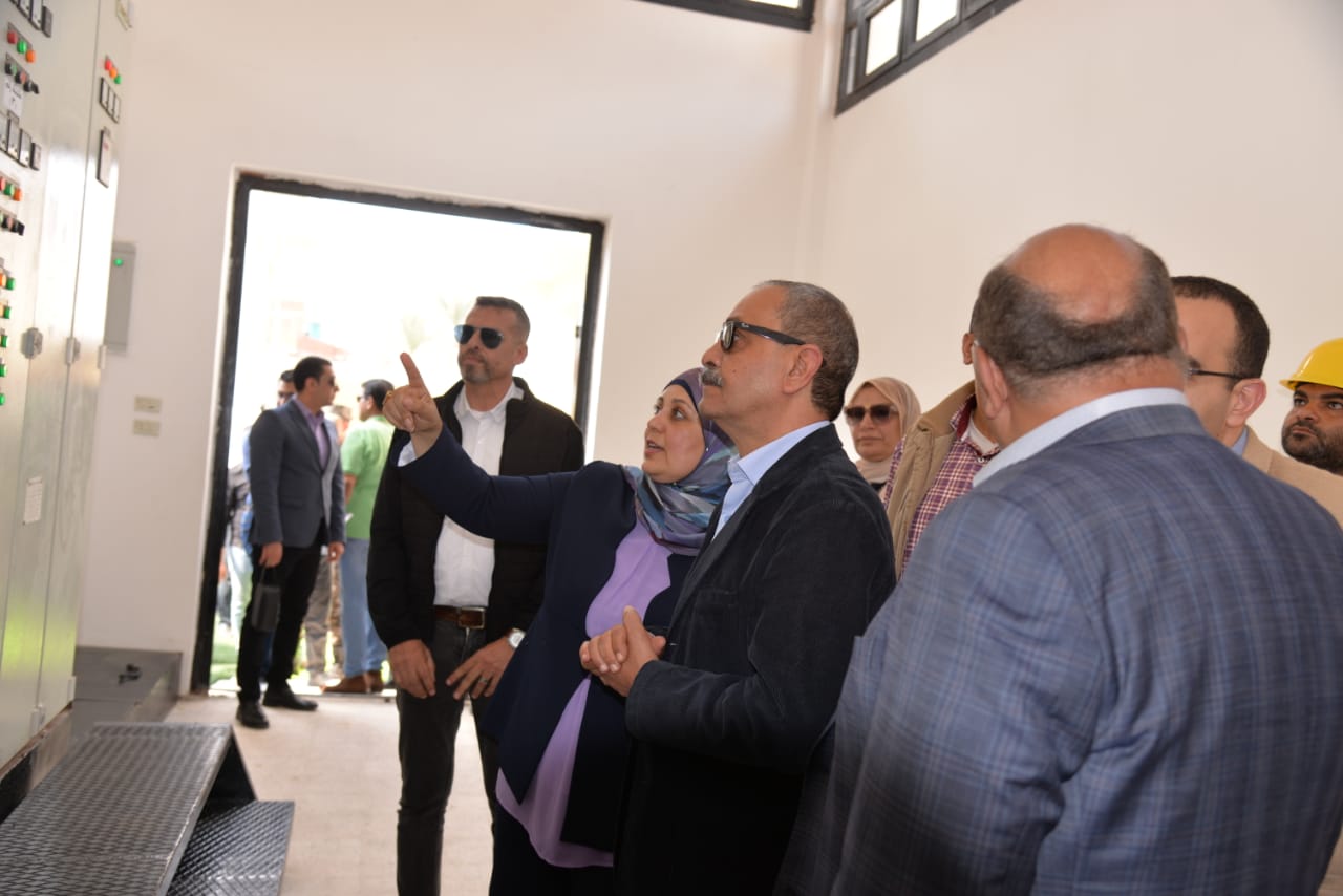 افتتاح محطة رفع الصرف الصحي الرئيسية بقرية أبوصوير البلد الواصفية بالإسماعيلية (2)