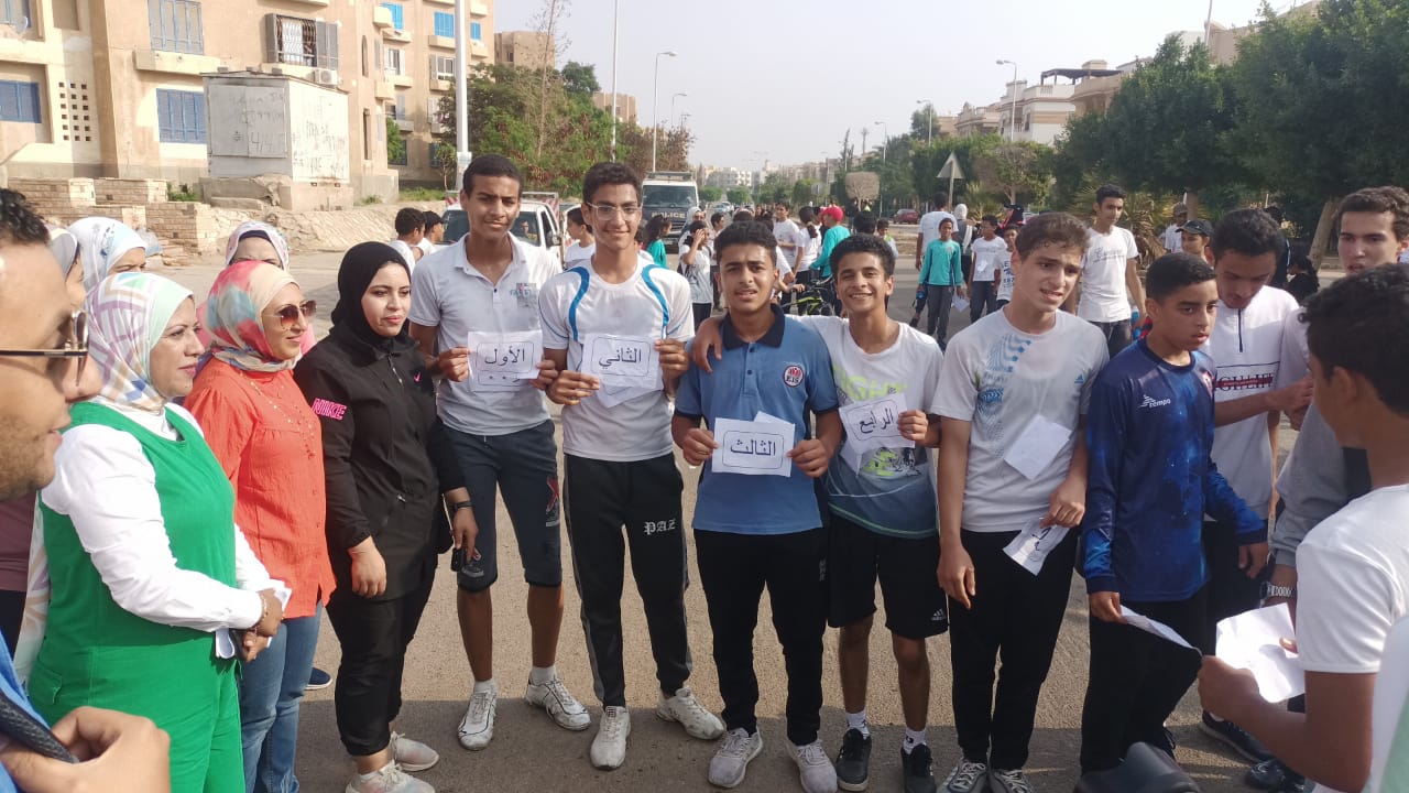 ماراثون رياضى لطلاب المدرسة المصرية الدولية بالشيخ زايد (3)