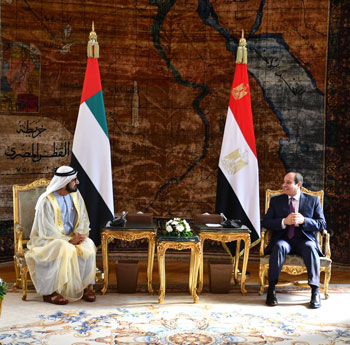الرئيس السيسى و الشيخ محمد بن راشد آل مكتوم (1)
