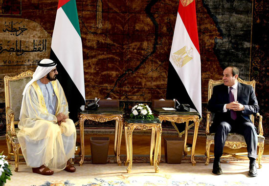 الرئيس السيسى و الشيخ محمد بن راشد آل مكتوم (2)