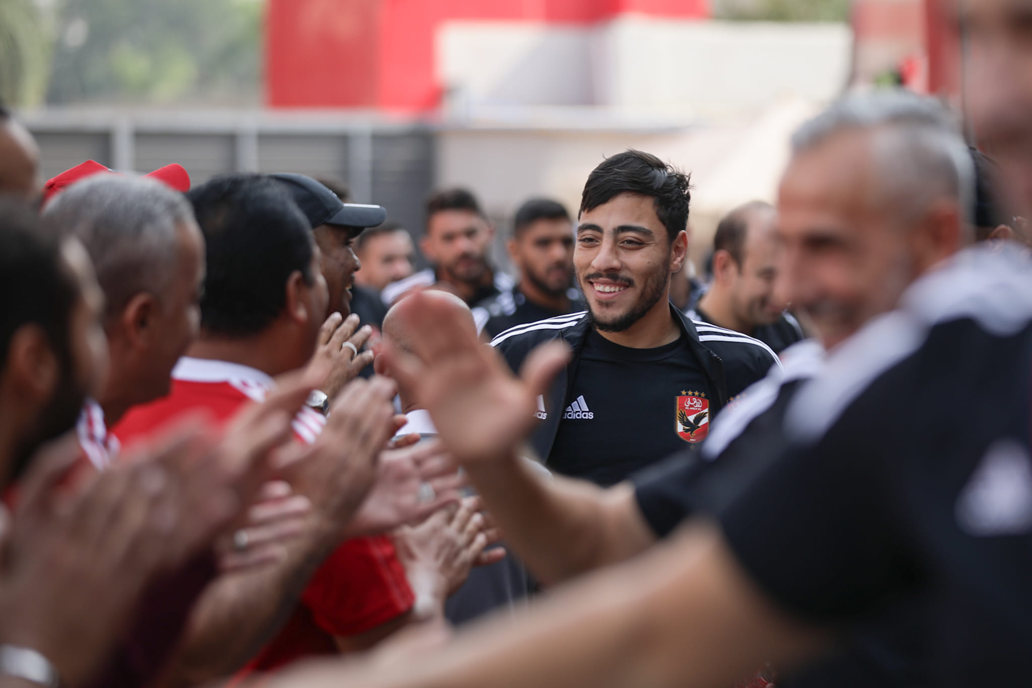 فريق الاهلي يصل النادي بعد التتويج بالسوبر المصري (15)