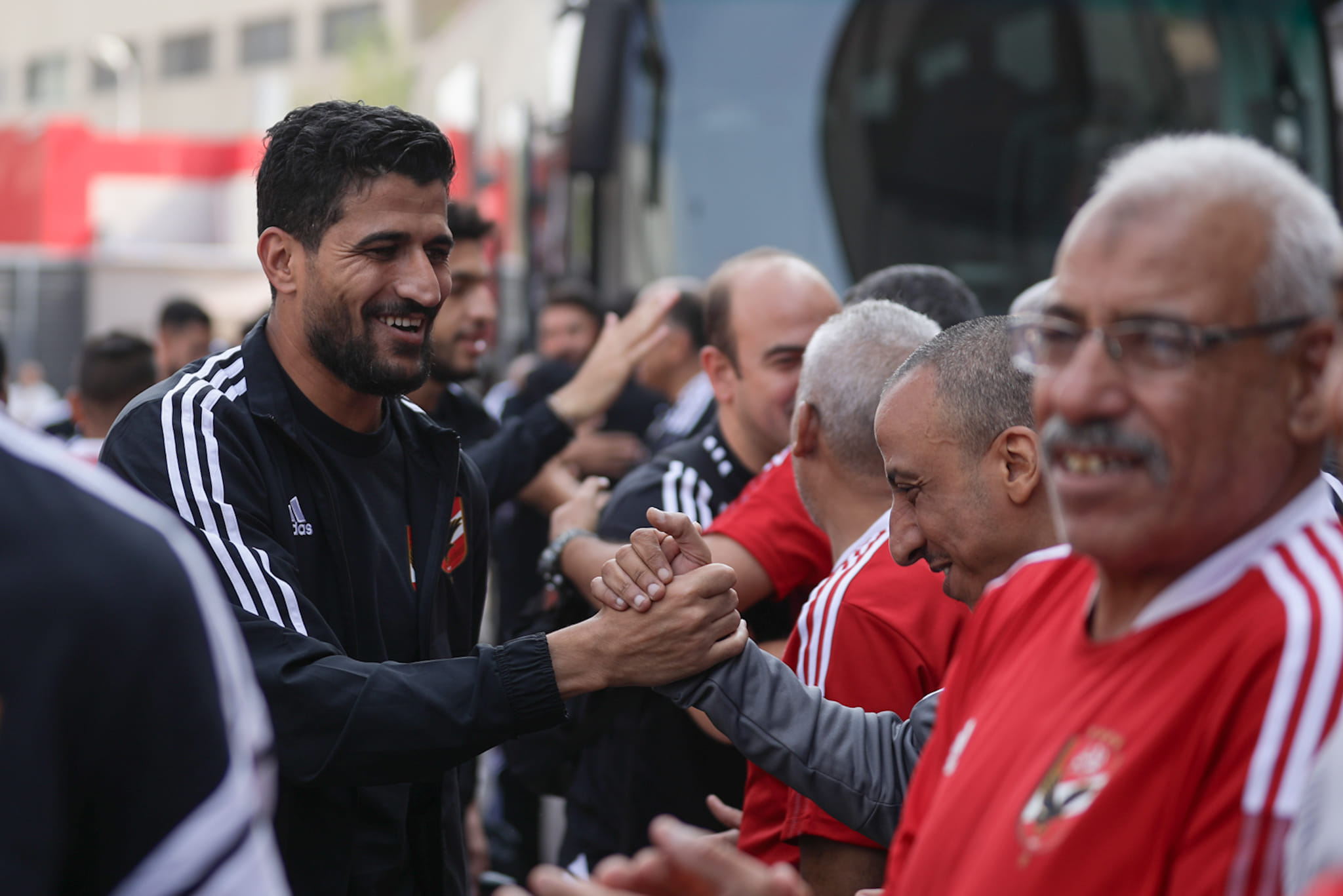 فريق الاهلي يصل النادي بعد التتويج بالسوبر المصري (11)