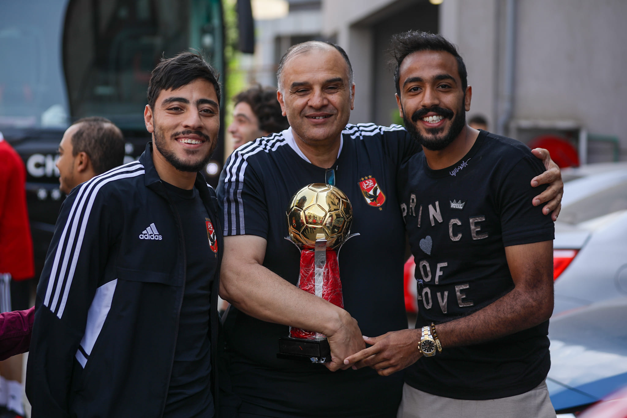 فريق الاهلي يصل النادي بعد التتويج بالسوبر المصري (2)