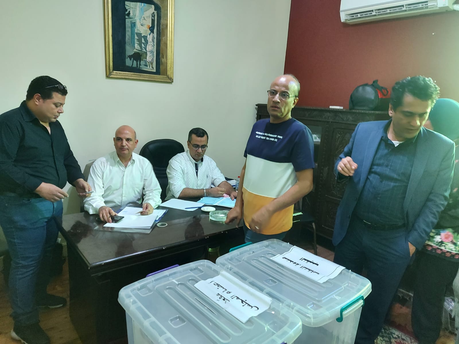انتخابات التجديد النصفى لنقابة الصحفيين بالإسكندرية  (4)