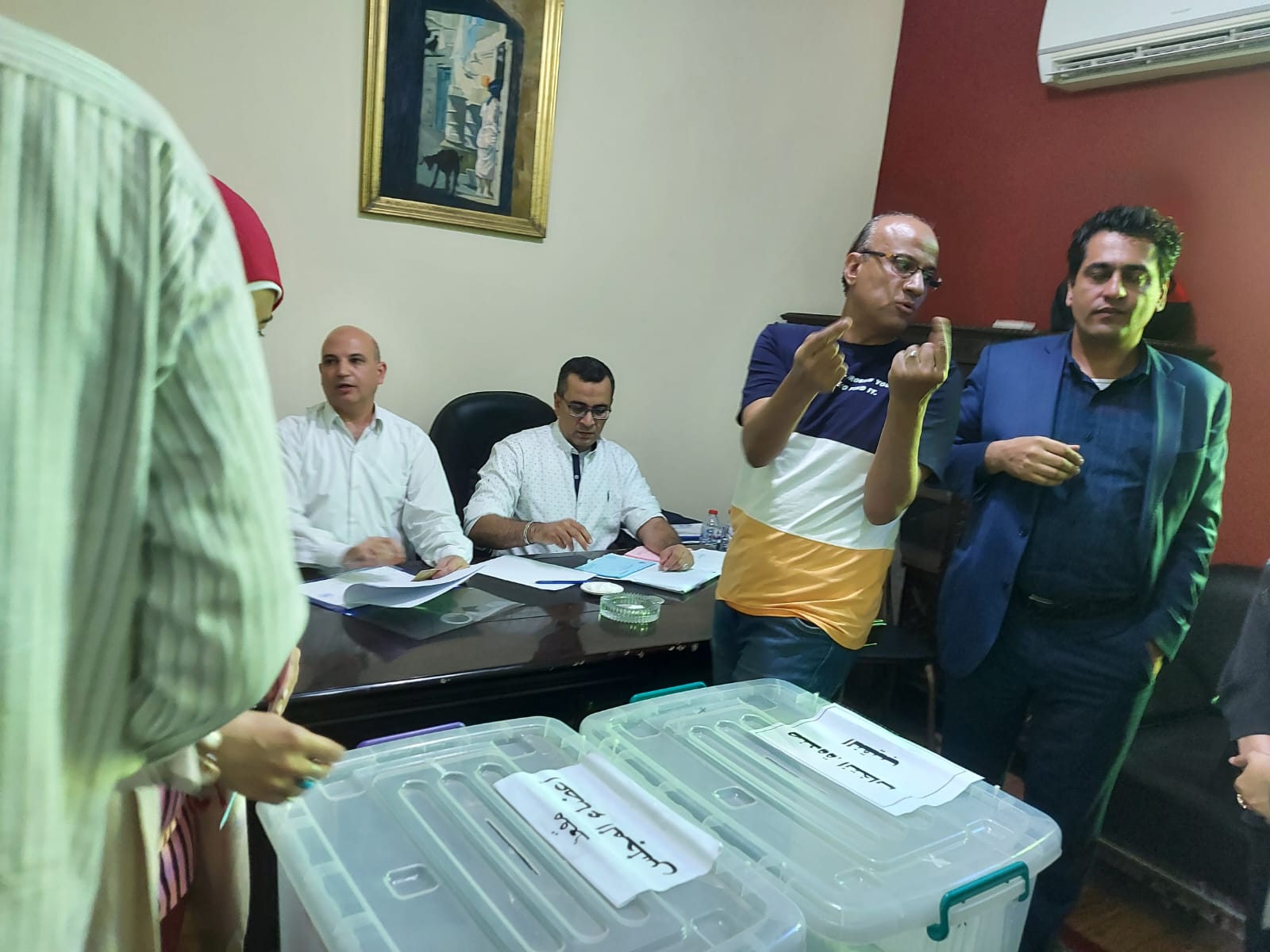 انتخابات التجديد النصفى لنقابة الصحفيين بالإسكندرية  (2)