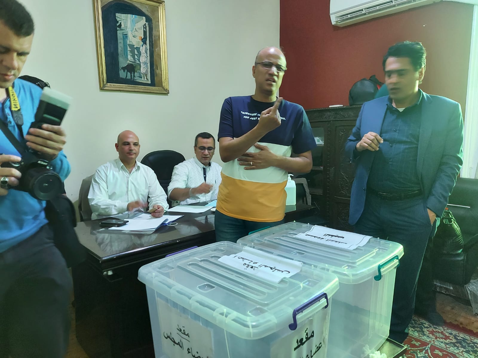 انتخابات التجديد النصفى لنقابة الصحفيين بالإسكندرية  (5)