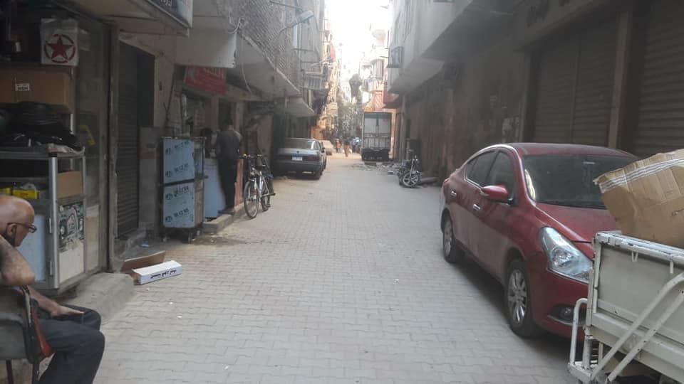 رصف الشوارع بالانترلوك في الهرم