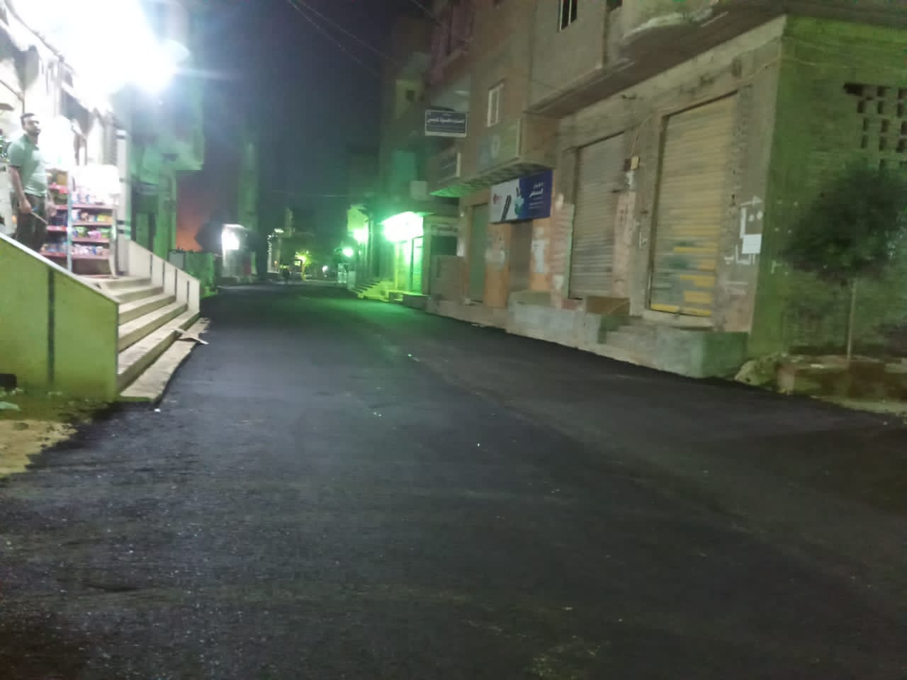 رصف شوارع سكة الناظر بالجيزة