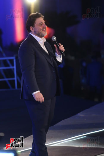 ملحم زين يتألق بأجمل أغانيه فى حفل مهرجان الموسيقى العربية (3)