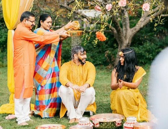 احد طقوس الزفاف الهندية