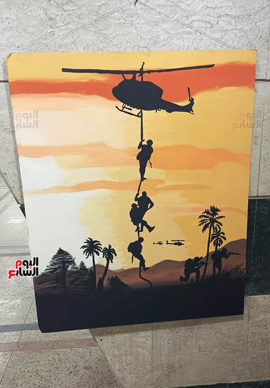 صورة-توضح-إنزال-القوات-المصرية-علي-أرض-سيناء