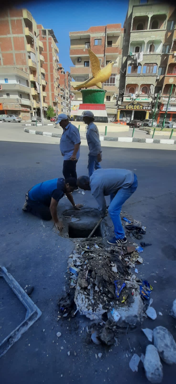 الأجهزة التنفيذية لمحافظة الإسماعيلية تشن حملة نظافة فى الشوارع (3)