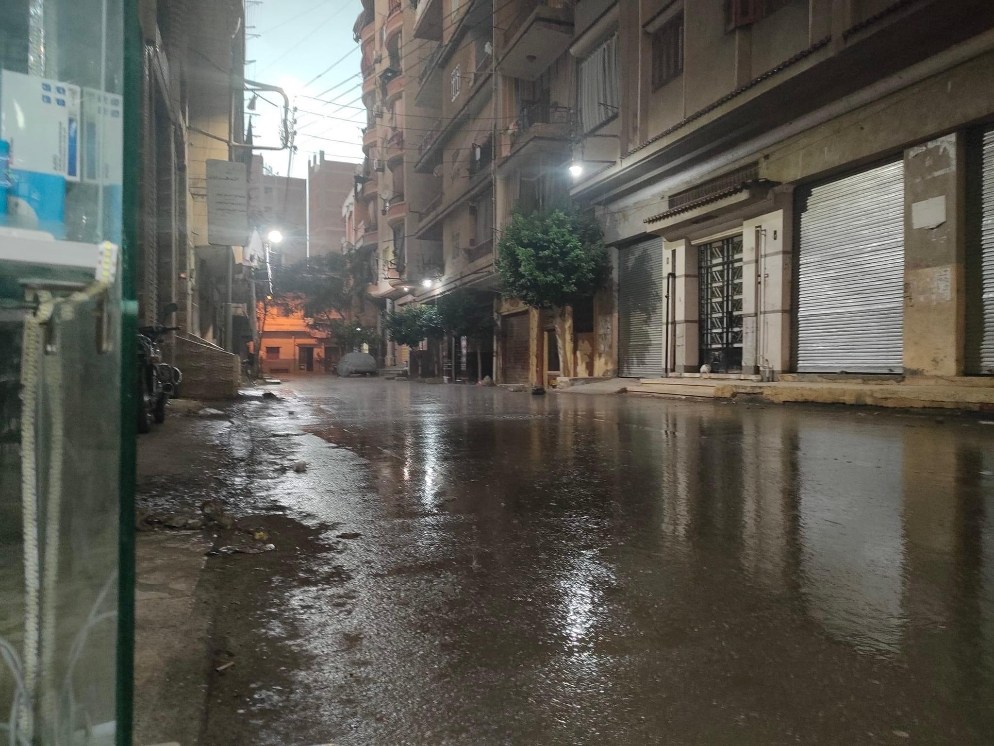 الأمطار فى الشوارع