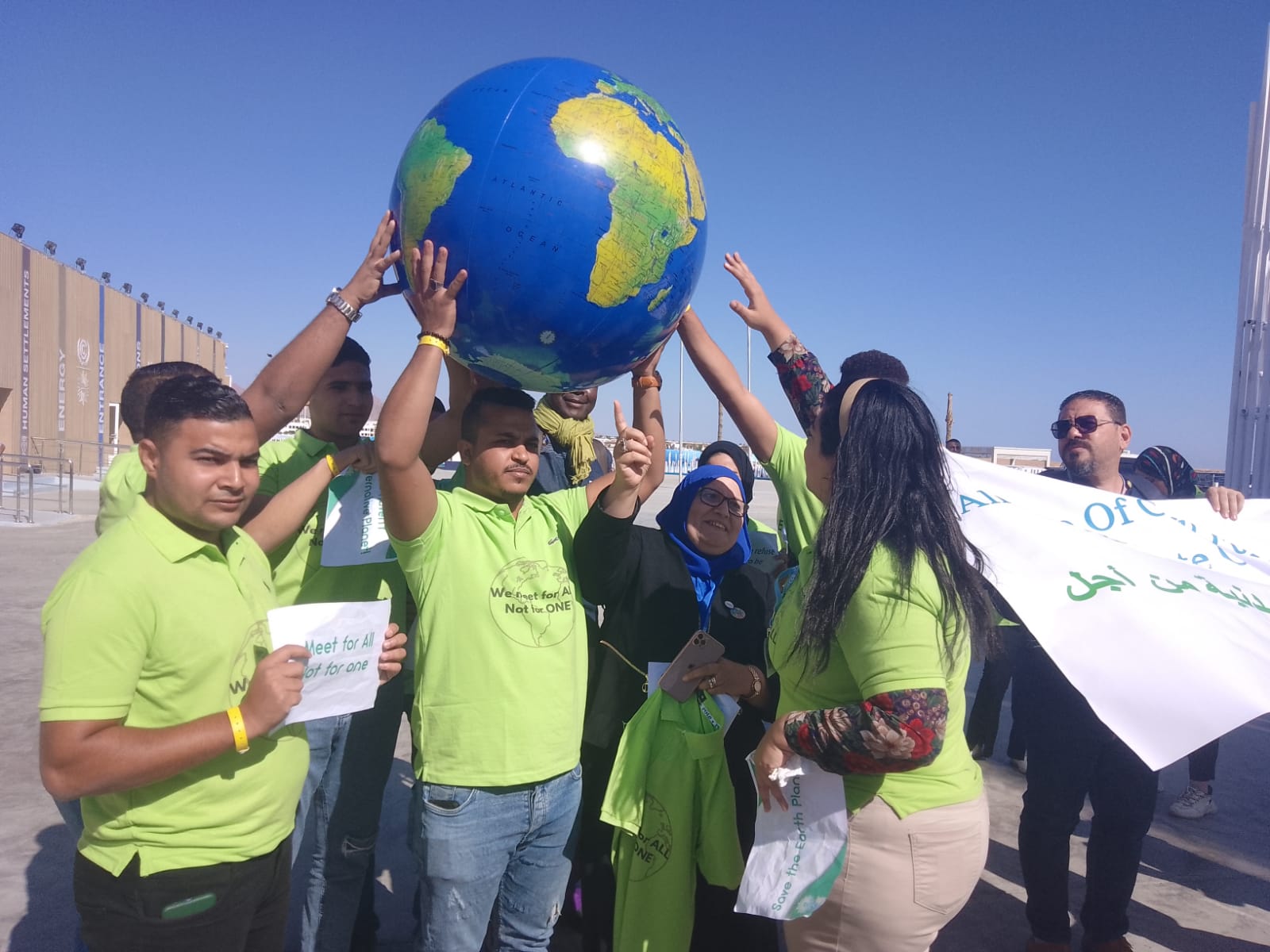 تظاهرات من نشطاء البيئة المصريين والأفارقة للمطالبة بتحقيق العدالة المناخية (3)