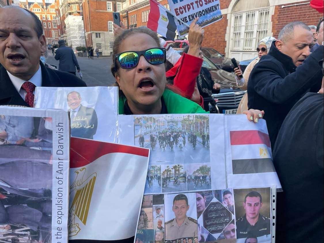 المصريين في لندن يتضامنون مع القيادة السياسية (1)