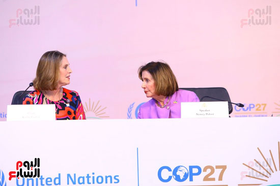 نانسى بيلوسى رئيسة مجلس النواب الأمريكى في  COP27 (23)