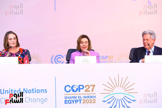 نانسى بيلوسى رئيسة مجلس النواب الأمريكى في  COP27 (18)