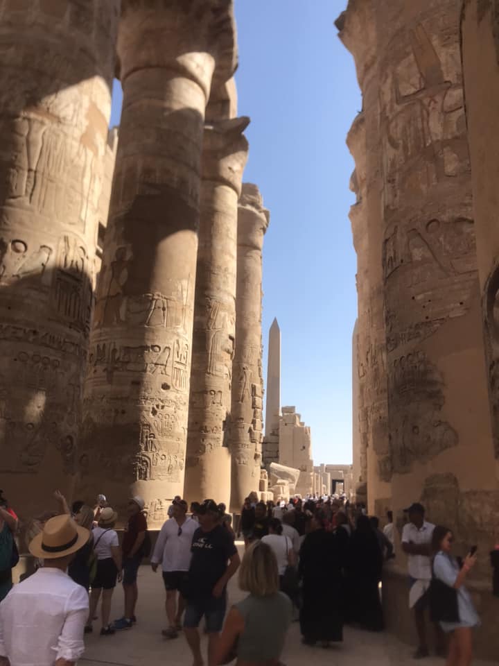 إقبال السياح على زيارة المعابد الفرعونية