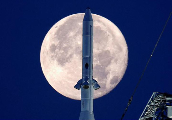 NASA's giant moon rocket has launched on its maiden voyage