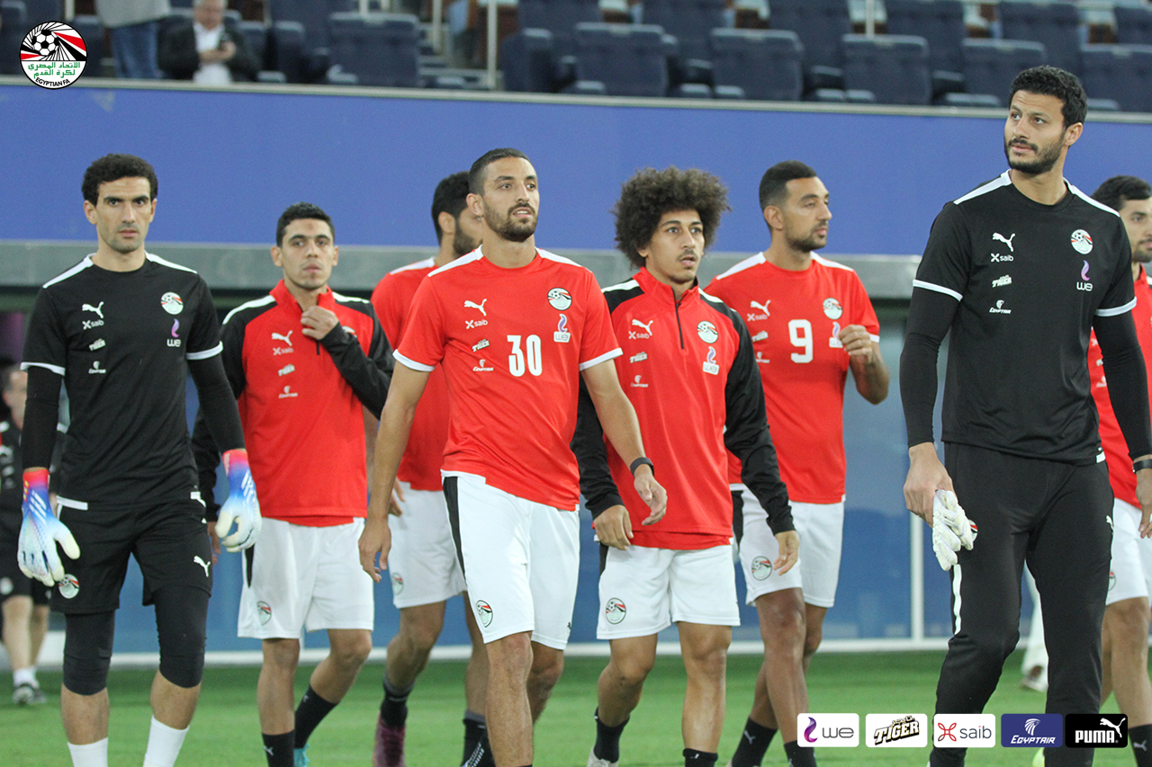 منتخب مصر يختتم تدريباته استعدادًا لودية بلجيكا (5)