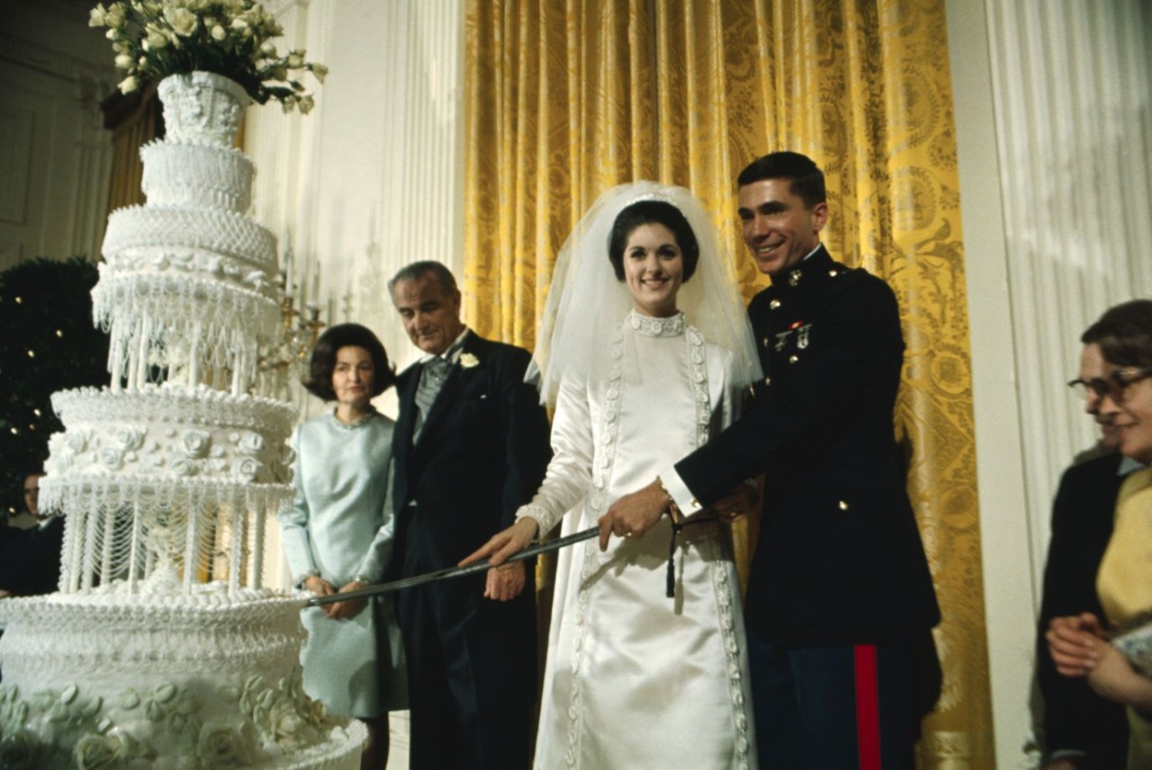 ابنة الرئيس ليندون جونسون فى زفافها عام 1967