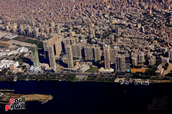 صورة القاهرة من الطائرة