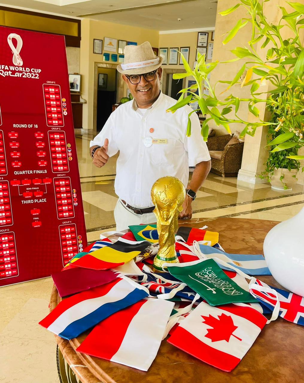 تجهيزات كأس العالم داخل الفنادق بالبحر الأحمر 