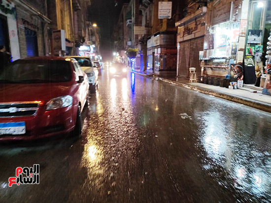أمطار غزيرة تضرب الإسكندرية (1)